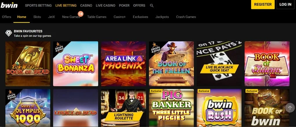 Bwin : l’élite des jeux de casino 