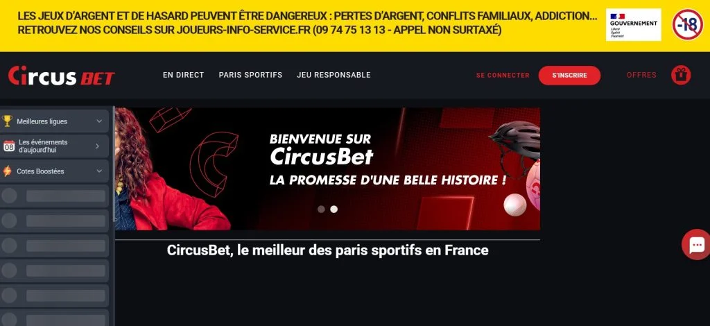 CircusBet : Nouveau casino et bookmaker français 